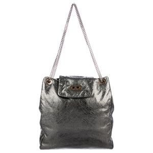 Large Chanel Perforated Drill Tote